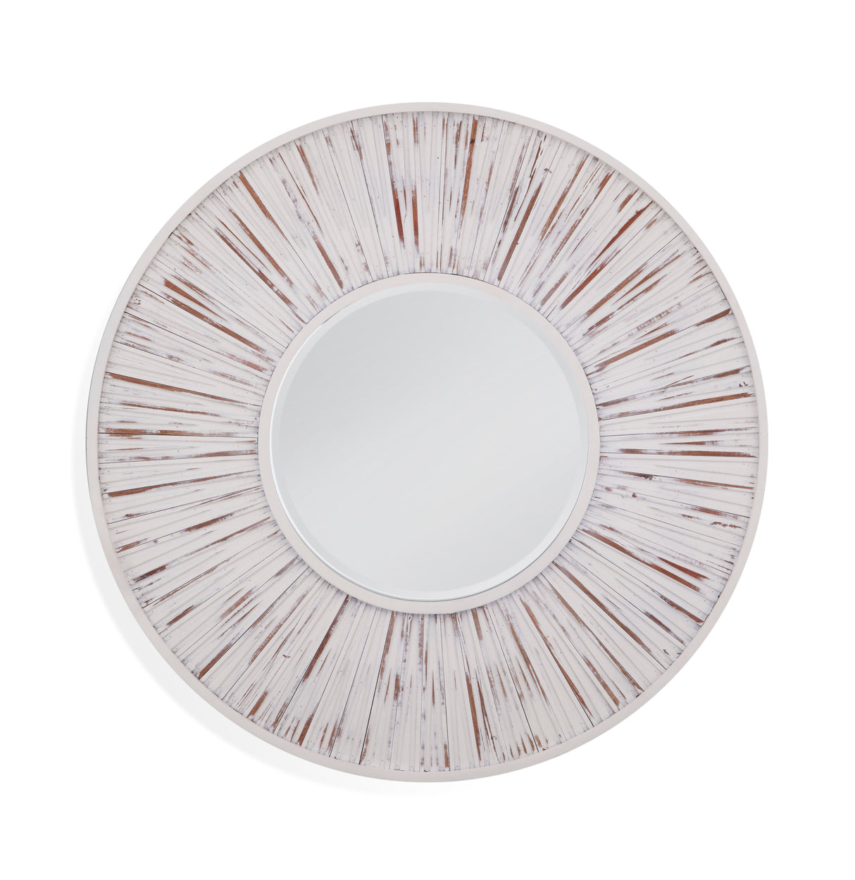 Ojos - Round Wall Mirror - White