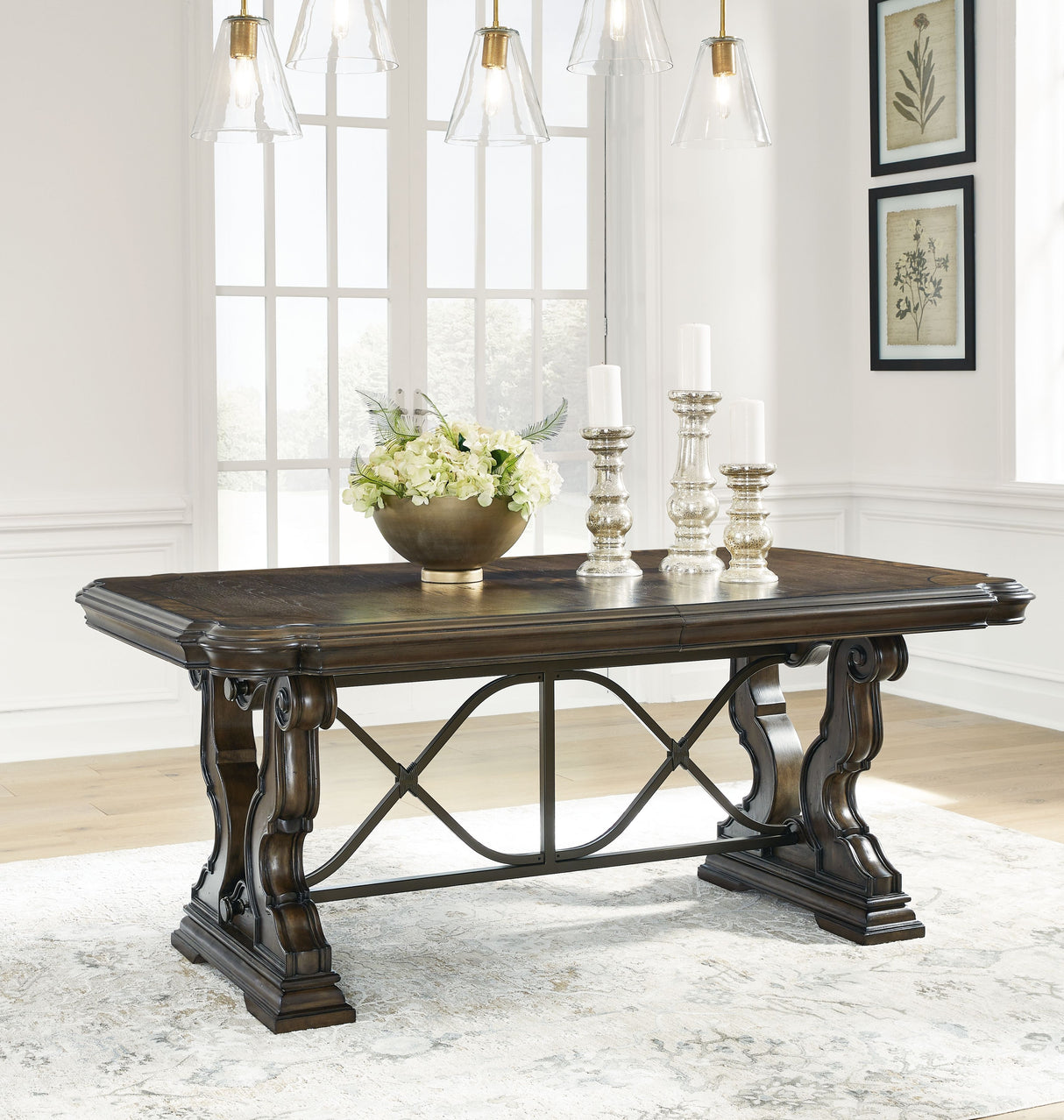 Maylee - Dining Extension Table - Dark Brown