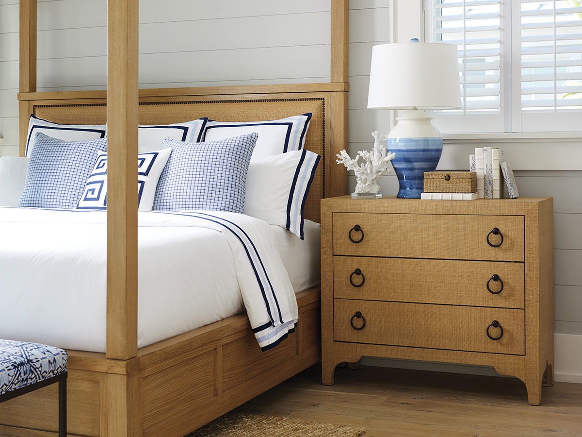 Newport - Balboa Island Raffia Hall Chest