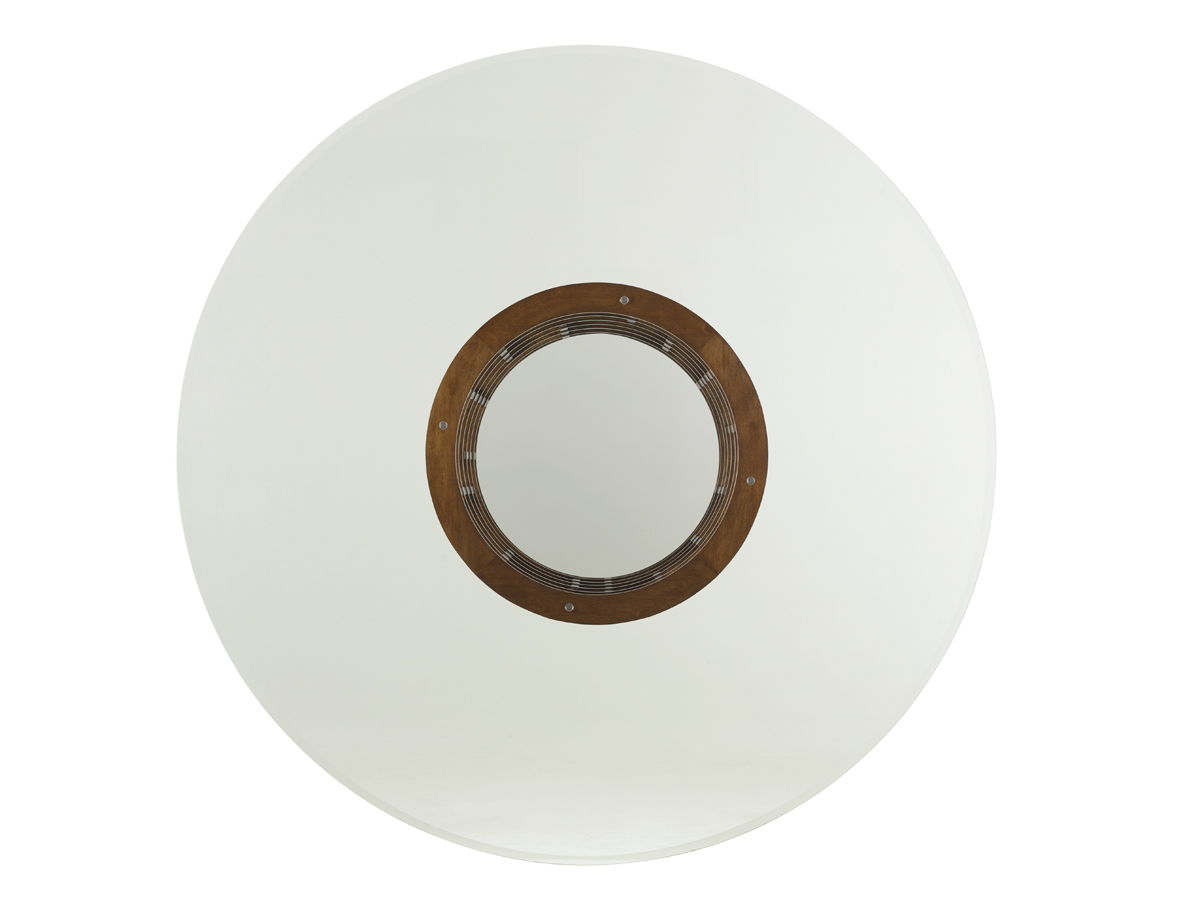 Island Fusion - Meridien Round Dining Table With Glass Top