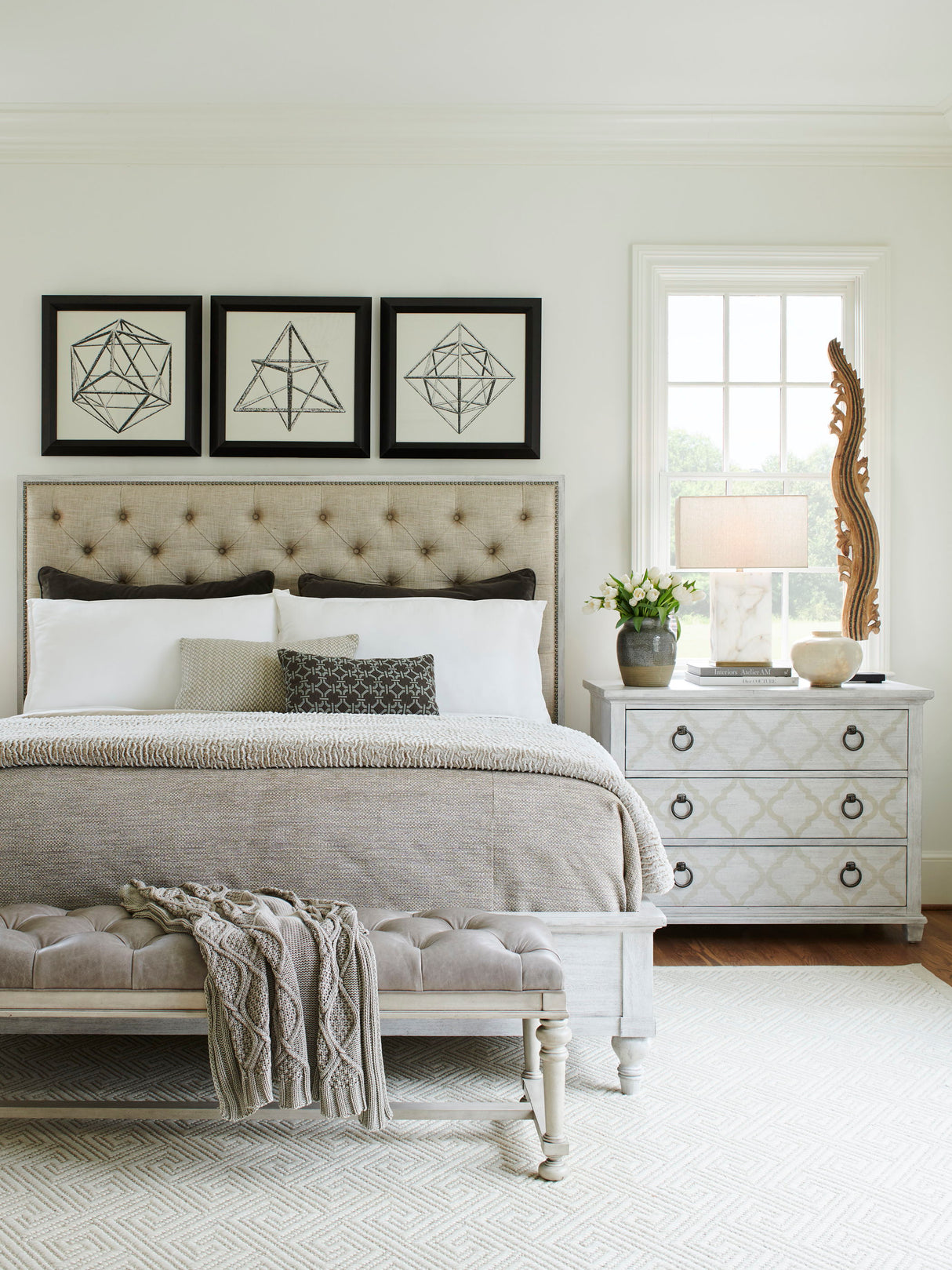 Oyster Bay - Sag Harbor Tufted Upholstered Bed