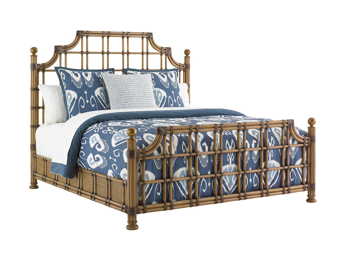 Twin Palms - St. Kitts Rattan Bed
