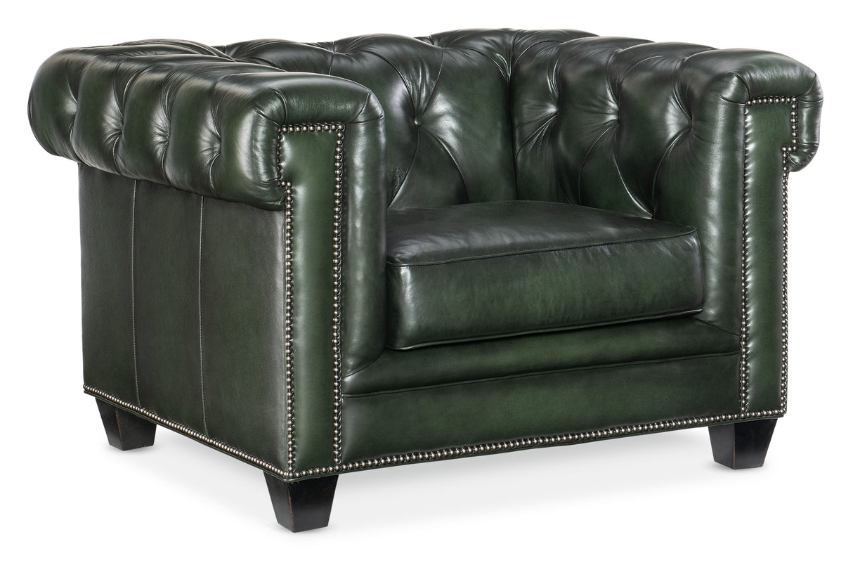 SS - Charleston Tufted Chair - Dark Green