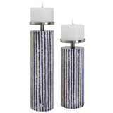 Havana - Candleholders, Set Of 2 - Blue