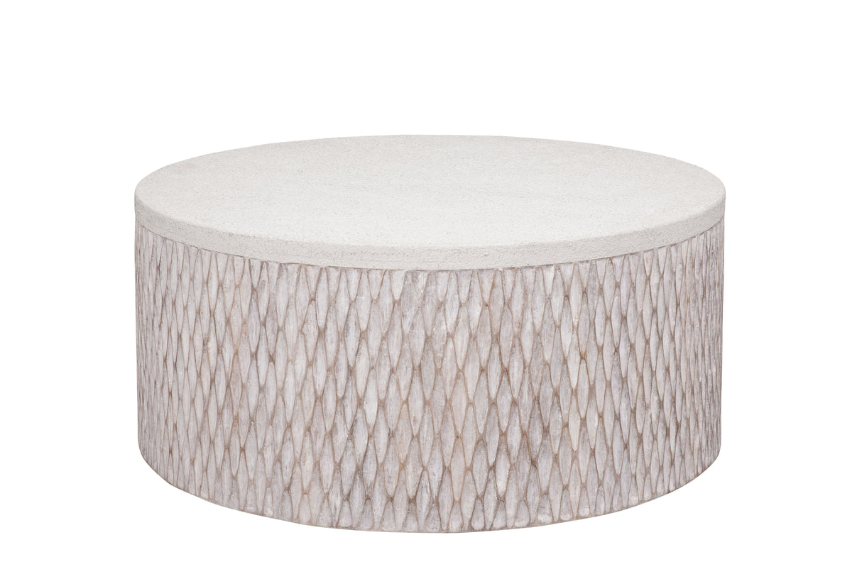 Brewer - Accent Cocktail Table - White Wash