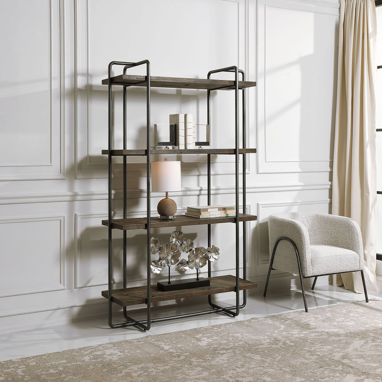 Stilo - Urban Industrial Etagere - Brown, Dark