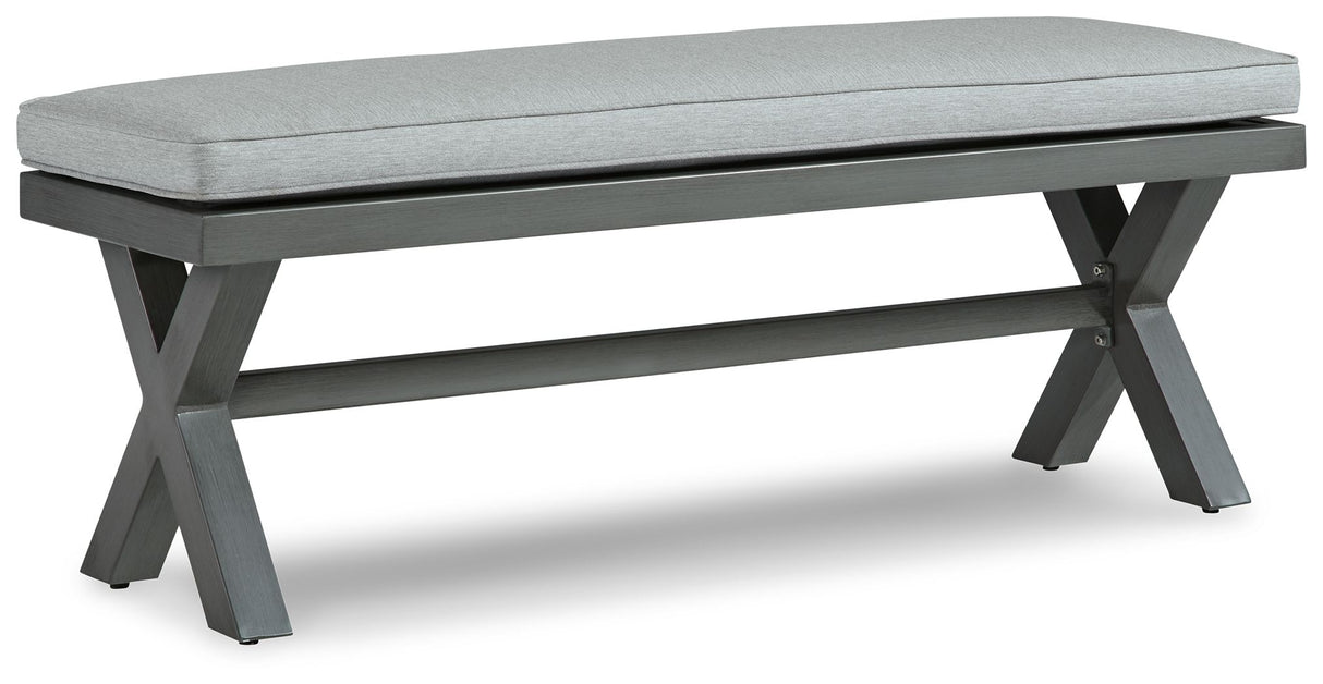 Elite Park - Bench With Cushion - Gray