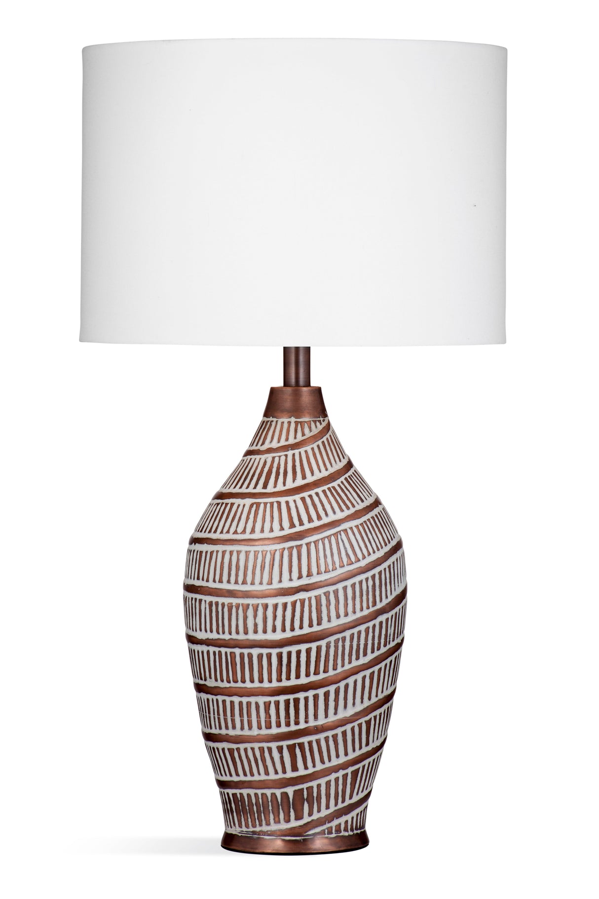 Santa - Cruz Table Lamp - Light Brown / White