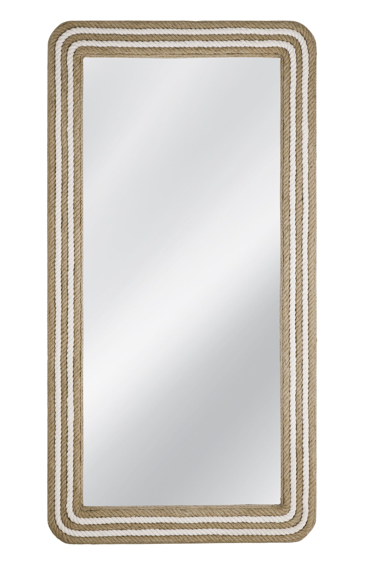 Kiko - Floor Mirror - White / Natural