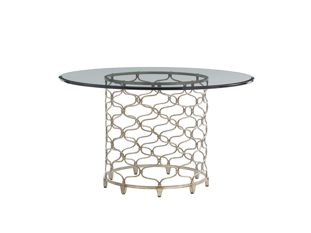 Laurel Canyon - Bollinger Round Dining Table With Glass Top