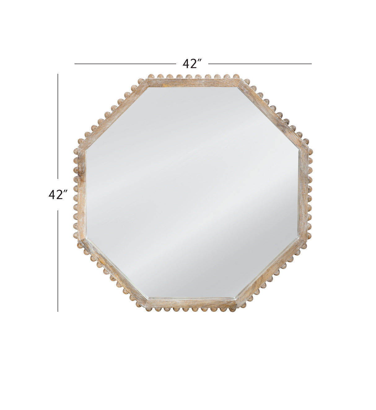 Virz - Wall Mirror - White Wash