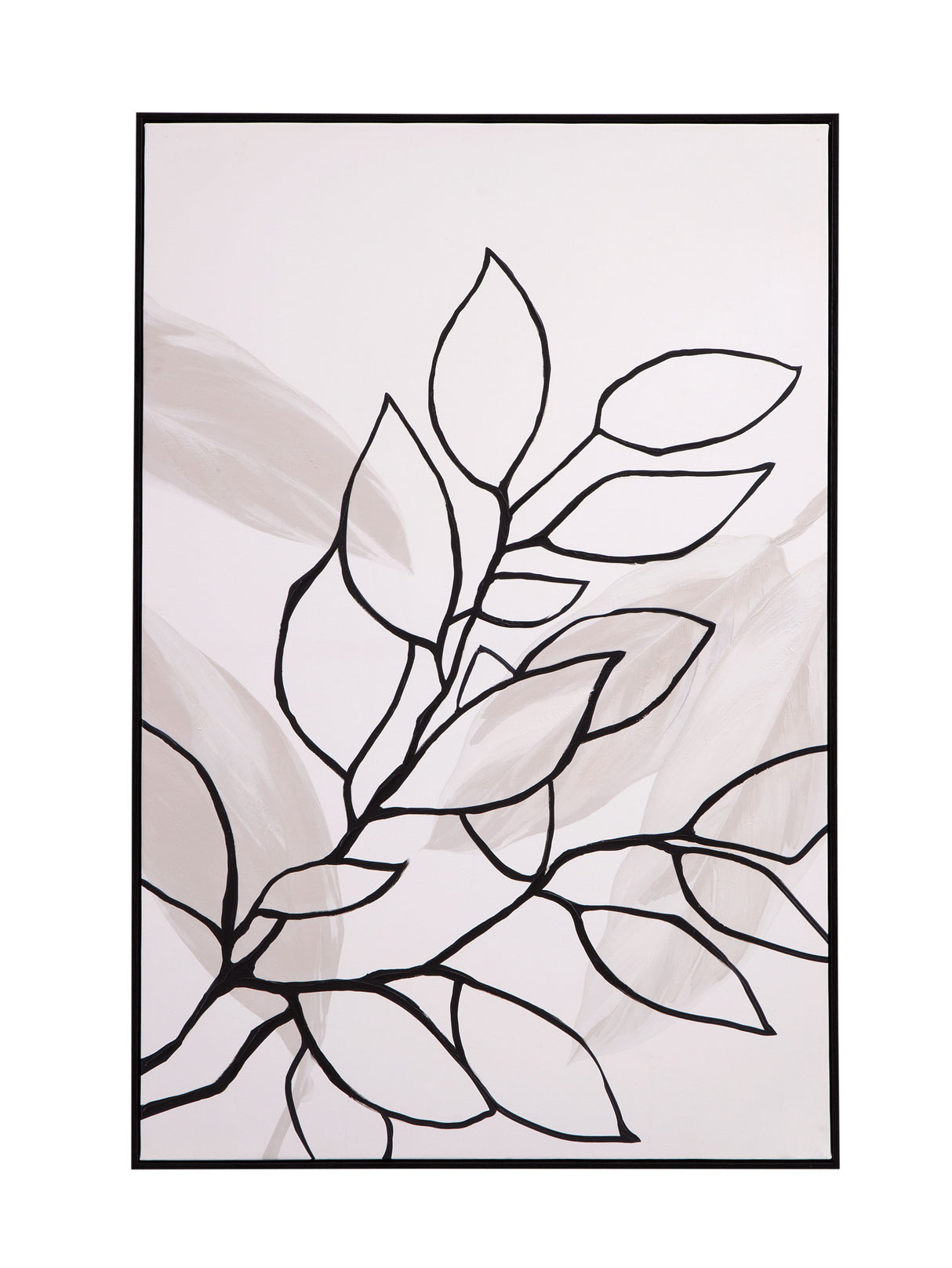 Harmony II Canvas Art - White / Black