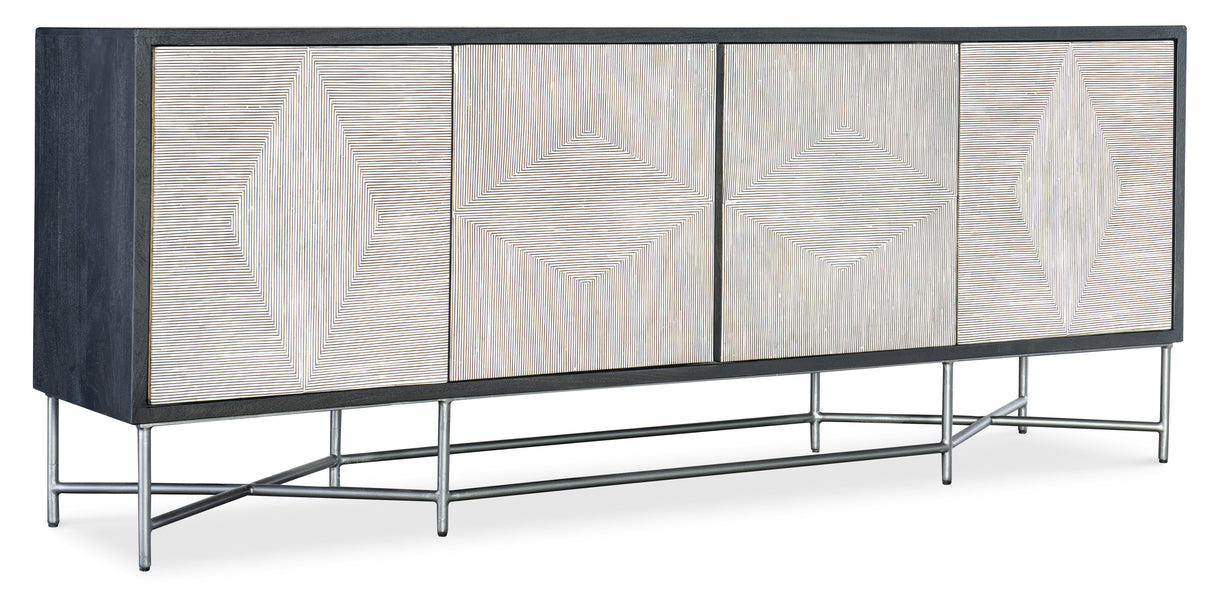 Commerce And Market - Fine Lines Credenza - Dark Gray