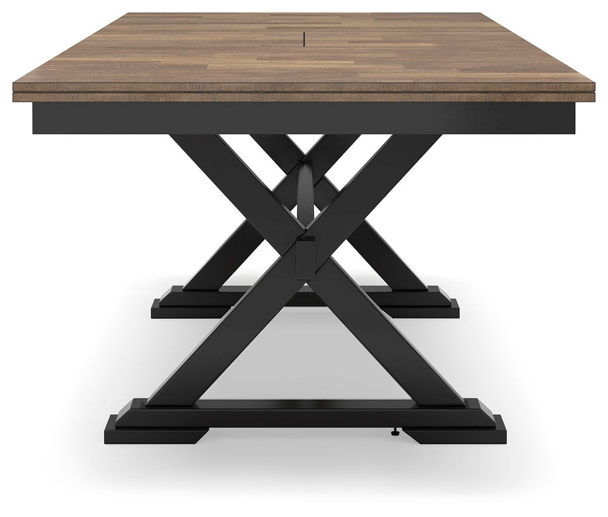 Wildenauer - Rectangular Dining Extension Table - Brown / Black