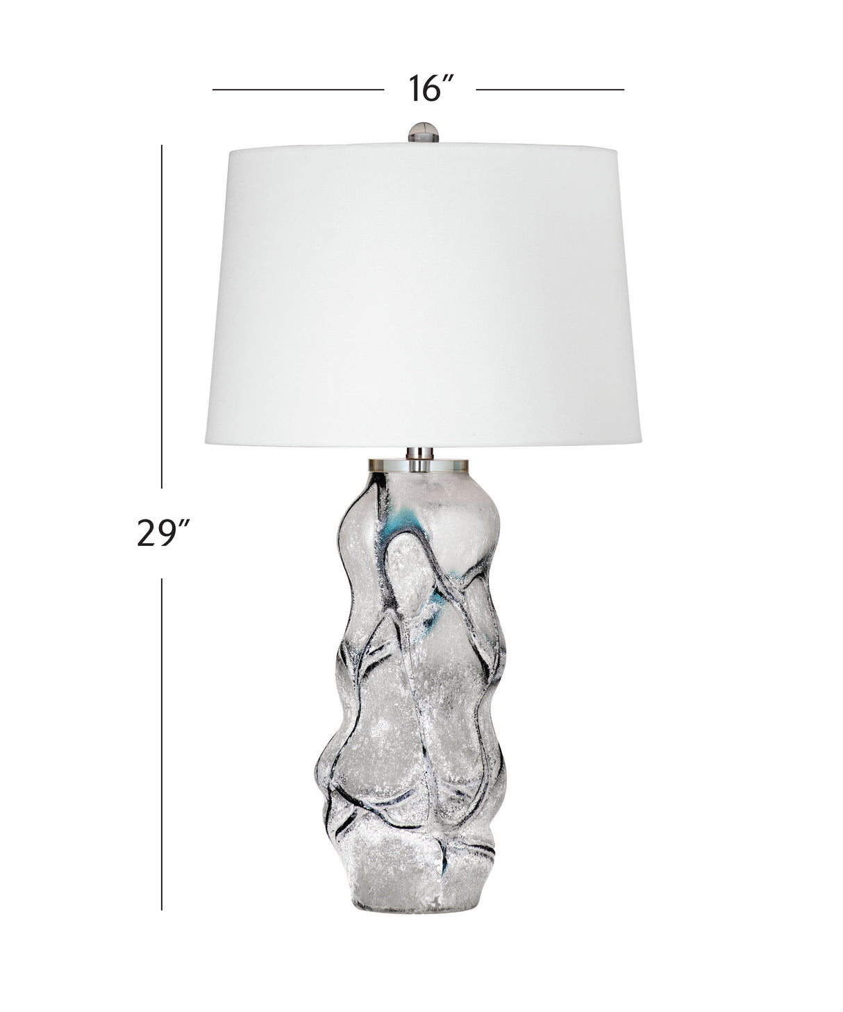 Ion - Table Lamp - Pearl Silver / White