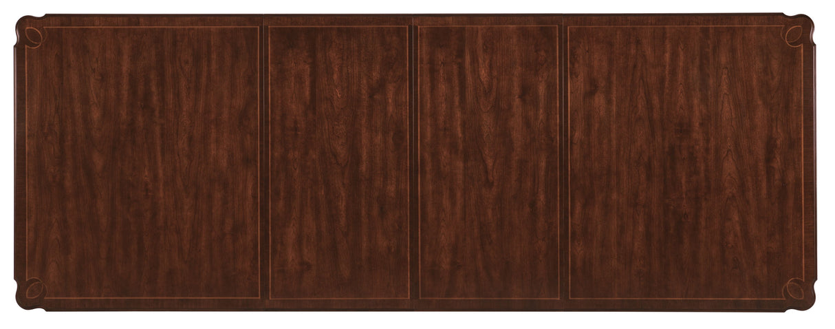 Charleston - Rectangle Leg Dining Table With 2-22" leaves - Dark Brown