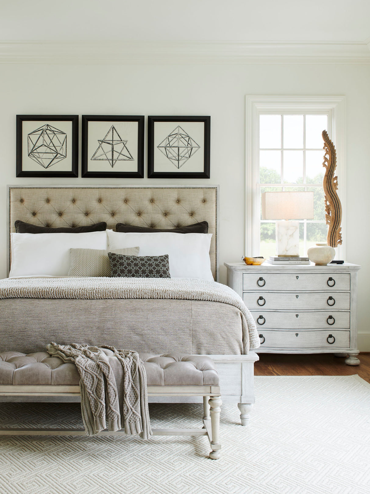 Oyster Bay - Sag Harbor Tufted Upholstered Bed