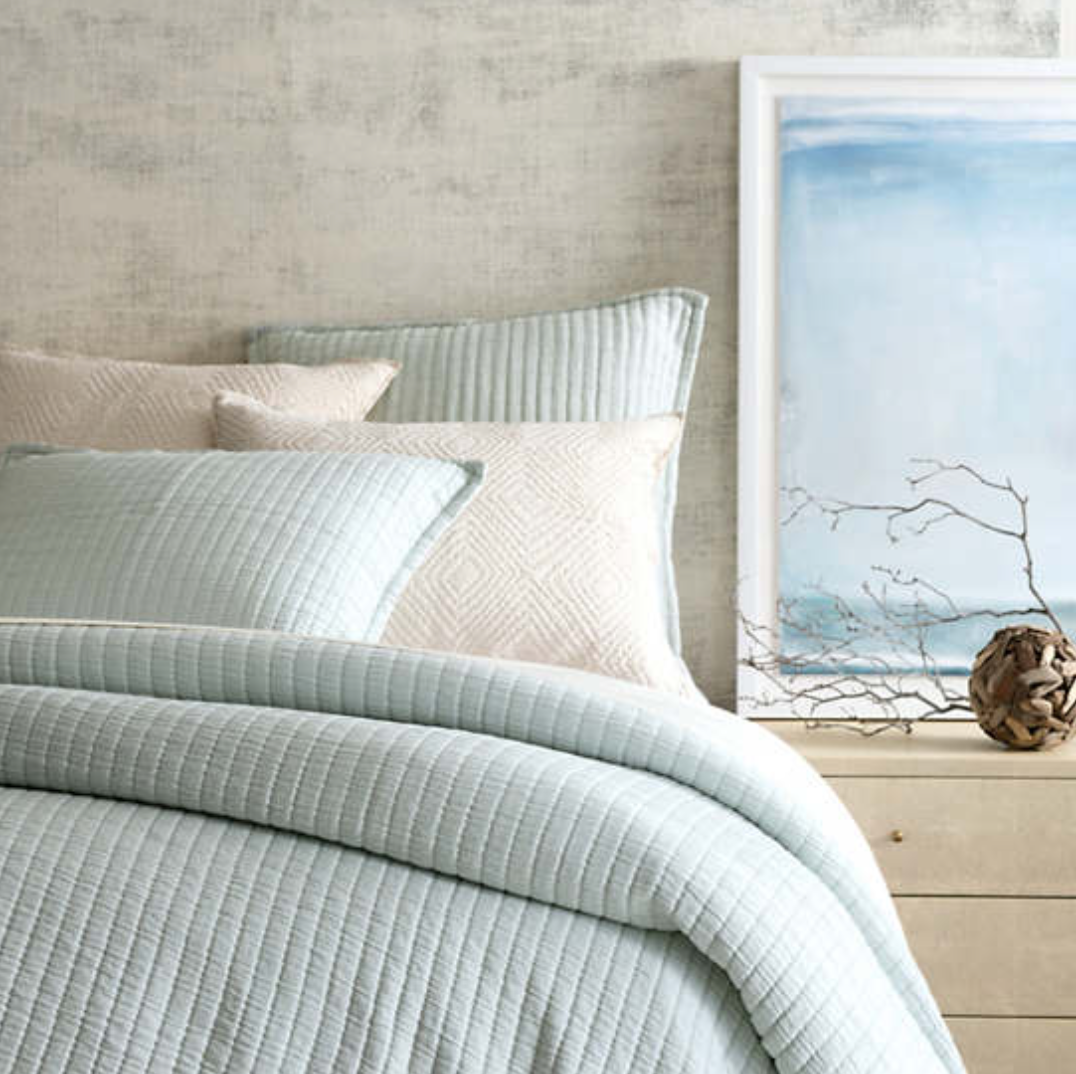 Boyfriend Matelassé Coverlet - WHITE, AEGEAN, TURQUOISE, SKY OR SAND