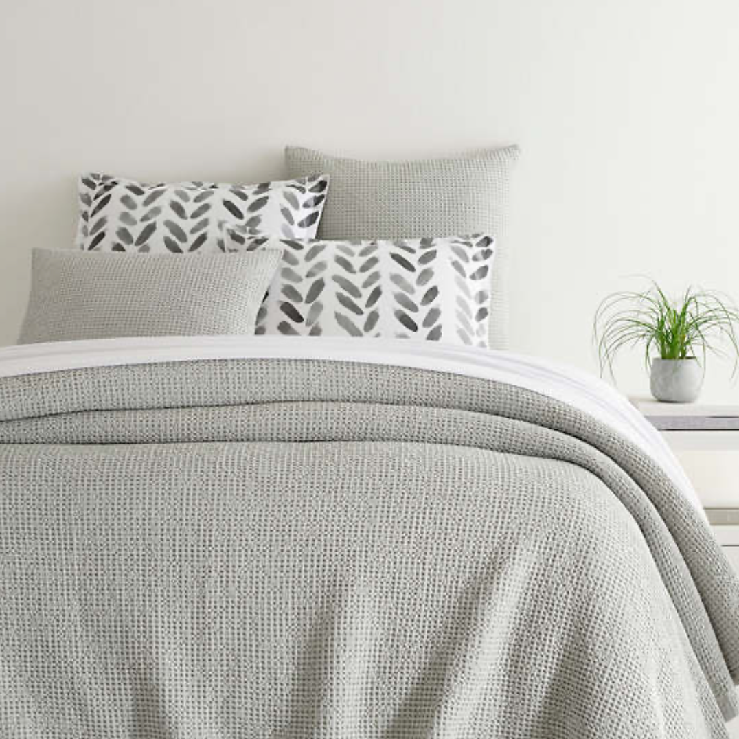 Bubble Matelassé Coverlet - WHITE, FRENCH BLUE, SKY, DOVE GREY OR TANGERINE