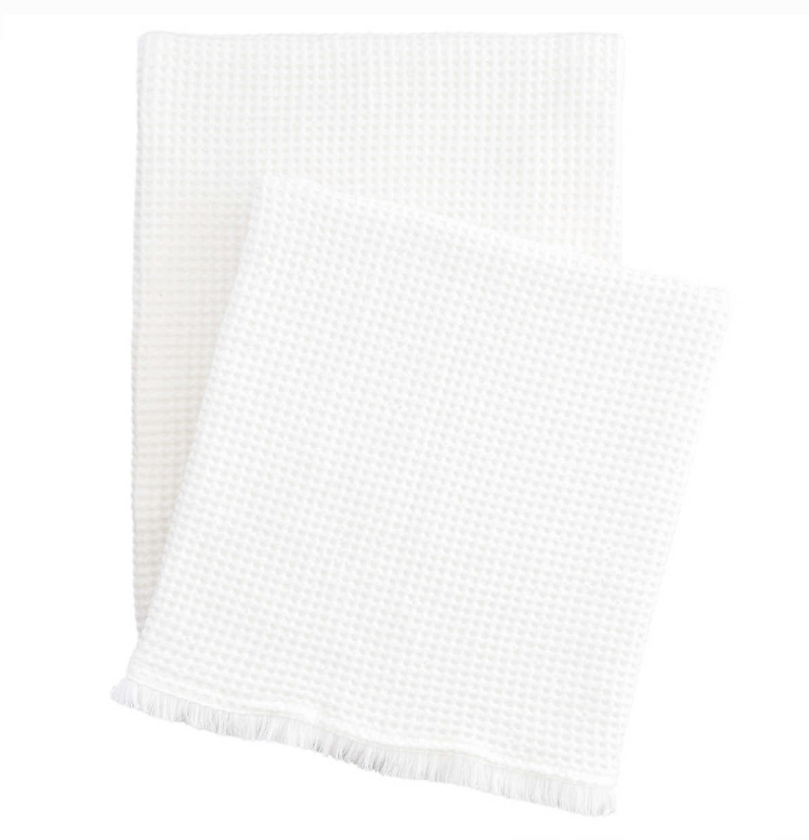 Bubble White Matelassé Throw