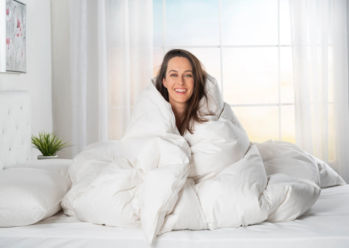 European Goose Down White Comforter