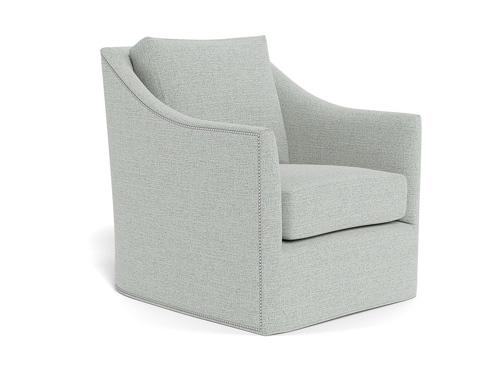 Walter Swivel Chair - Coconut Sky Blue