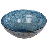 Genovesa - Aqua Glass Bowl - Blue