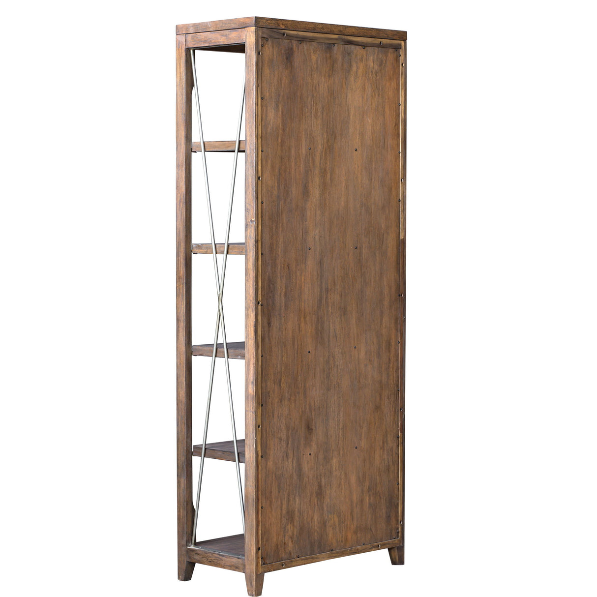 Delancey - Weathered Oak Etagere - Brown, Dark