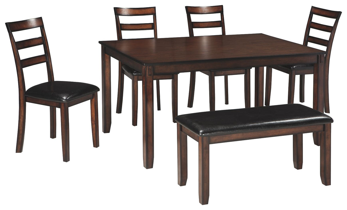 Coviar - Dining Room Table Set (Set of 6) - Brown