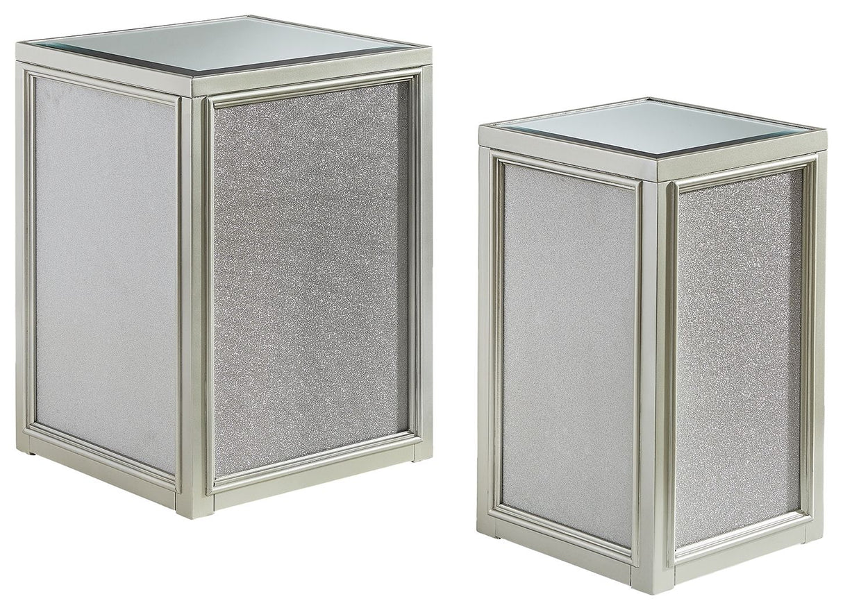Traleena - Nesting End Tables (Set of 2) - Silver Finish