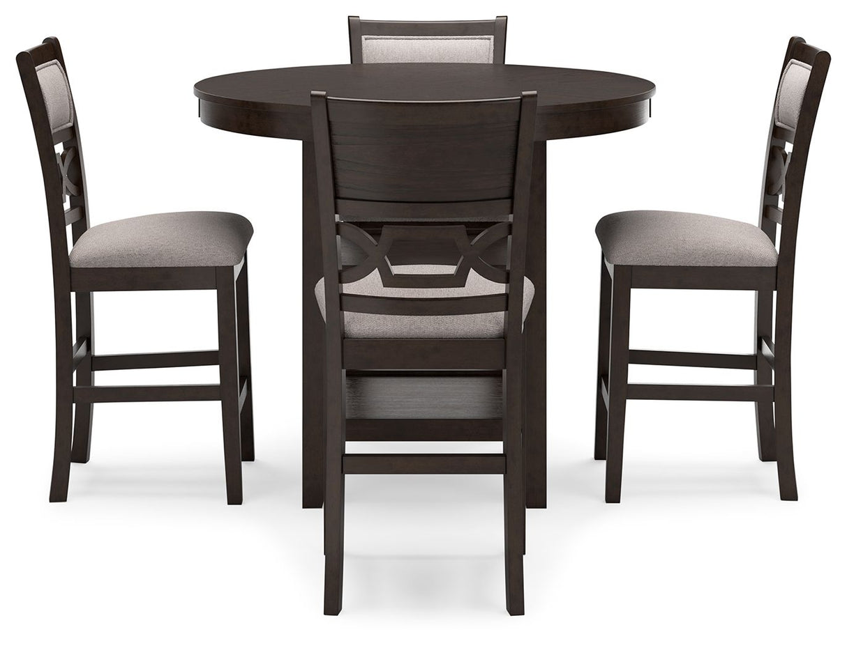 Langwest - Dining Room Counter Table Set (Set of 5) - Brown