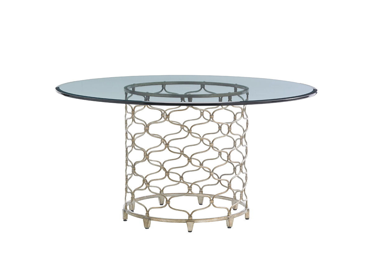 Laurel Canyon - Bollinger Round Dining Table With Glass Top