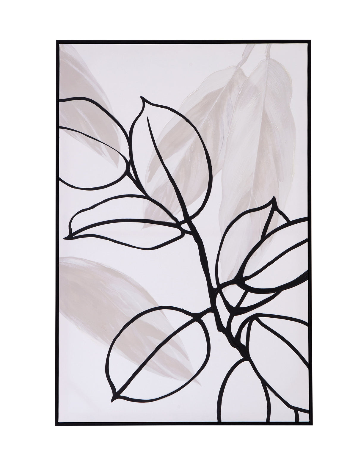 Harmony I Canvas Art - White / Black