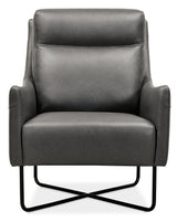 Efron - Club Chair With Black Metal Base
