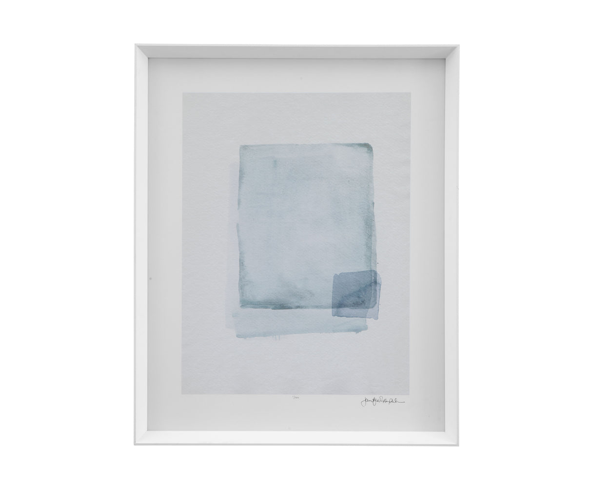 Water Color Lens II Framed Print - White