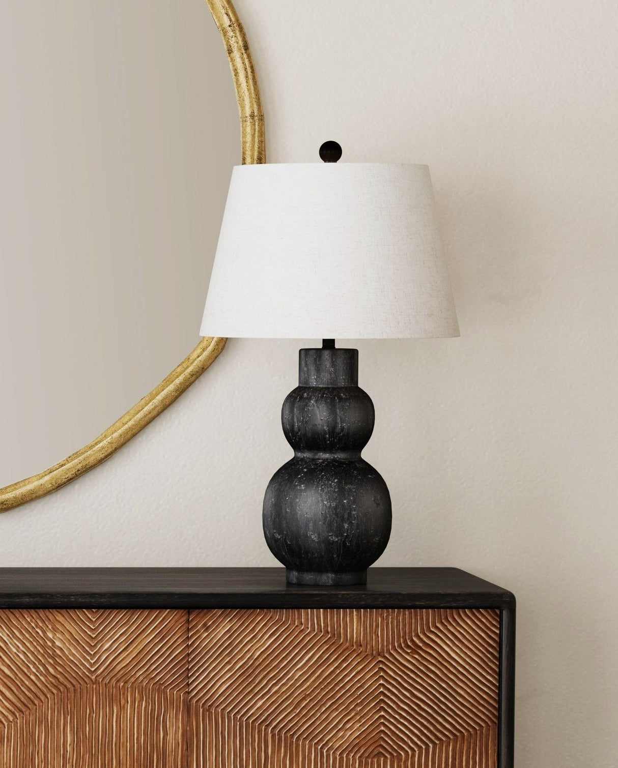 Cabo - Rojo Table Lamp - Black / Beige