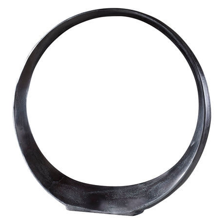 Orbits - Large Ring Sculpture - Black Nickel