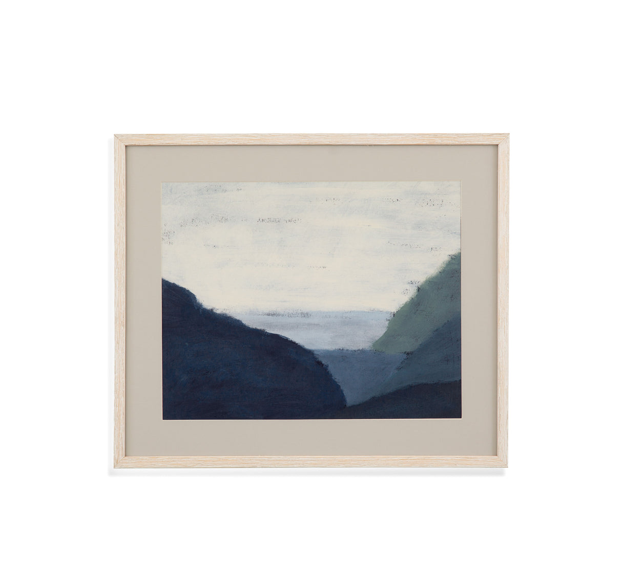 Muted Coast I Framed Print - Blue