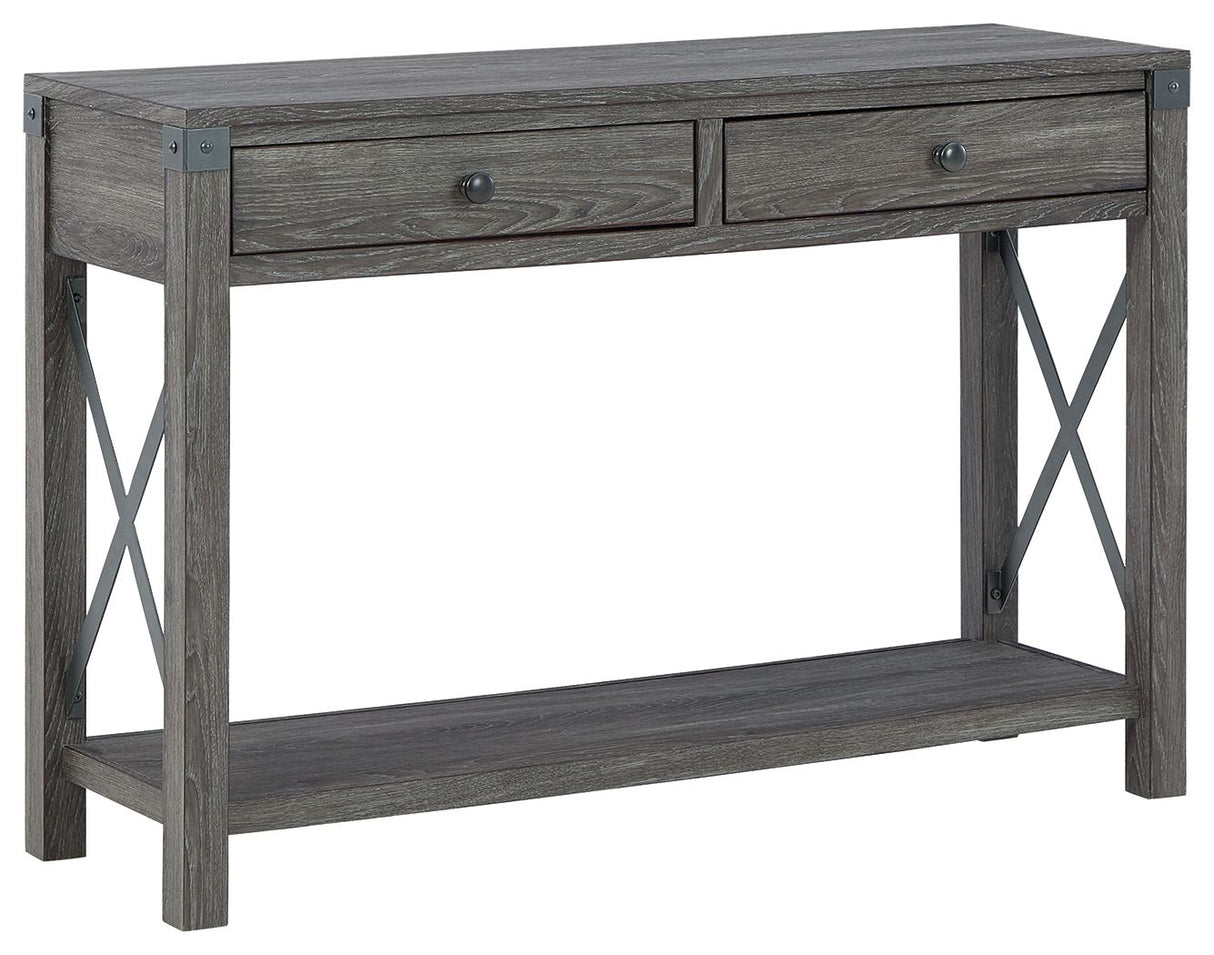 Freedan - Console Sofa Table - Grayish Brown
