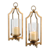 Lucy - Candleholders, Set Of 2 - Gold