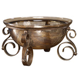 Alya - Glass Bowl - Bronze