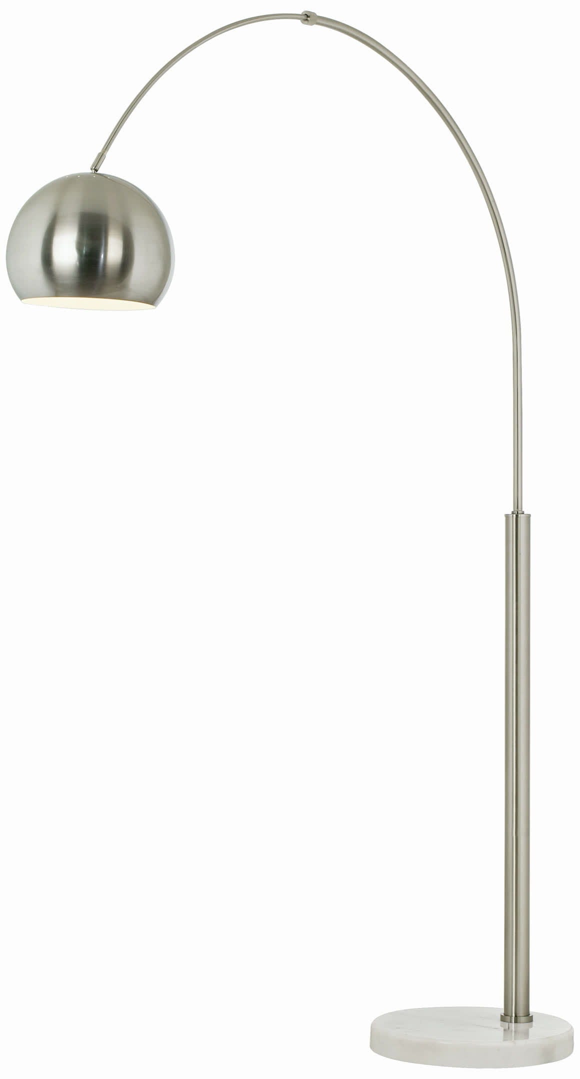 Basque - Arc Lamp - Brushed Nickel