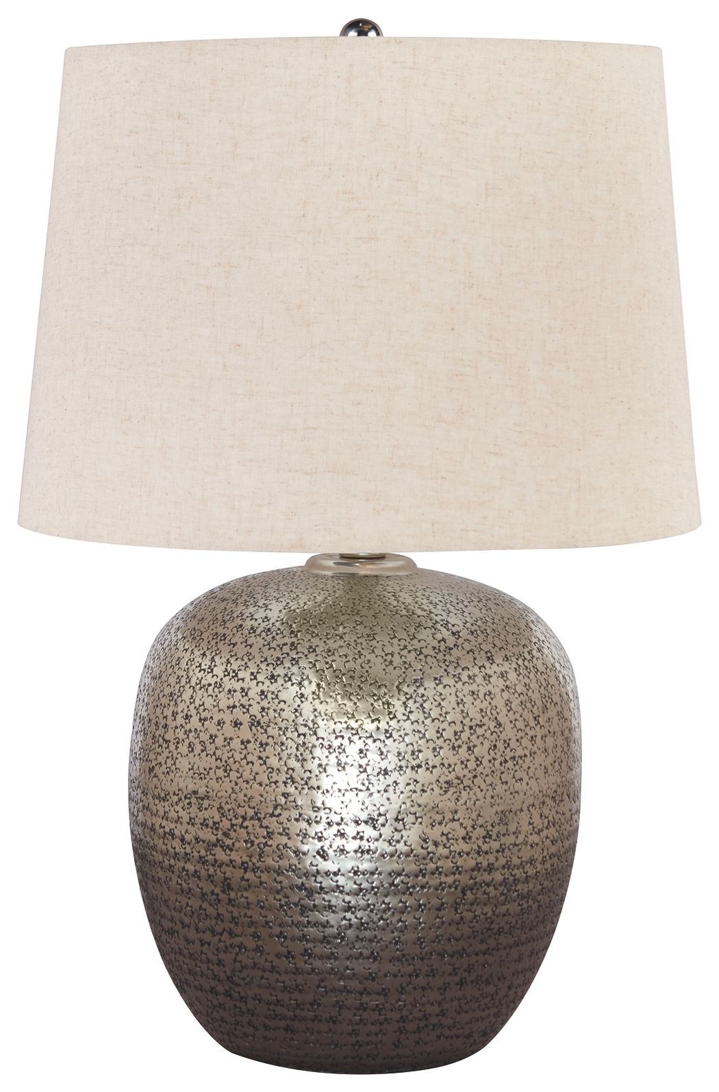 Magalie - Metal Table Lamp - Antique Silver Finish