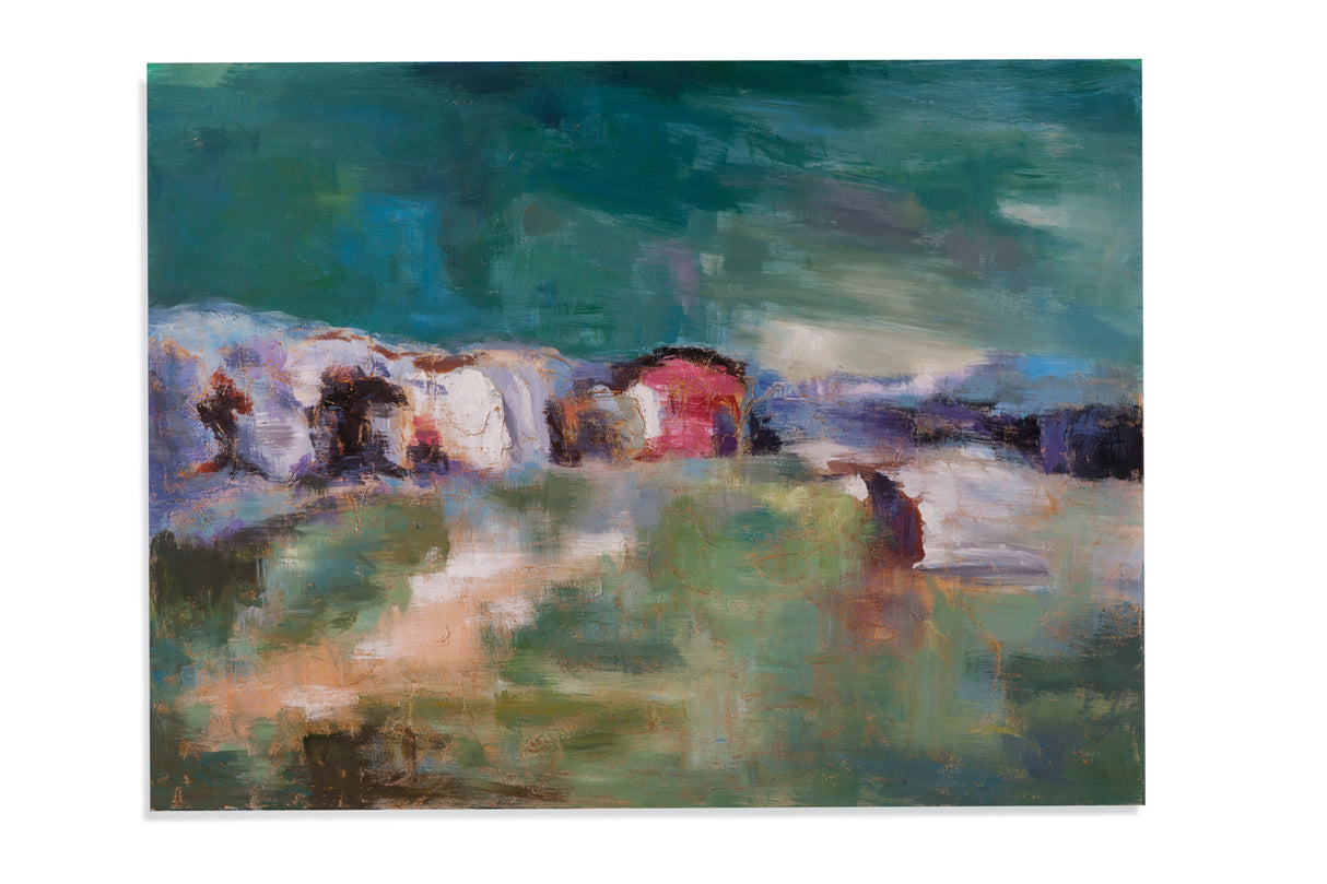 Fields Of Green Canvas Art - Green