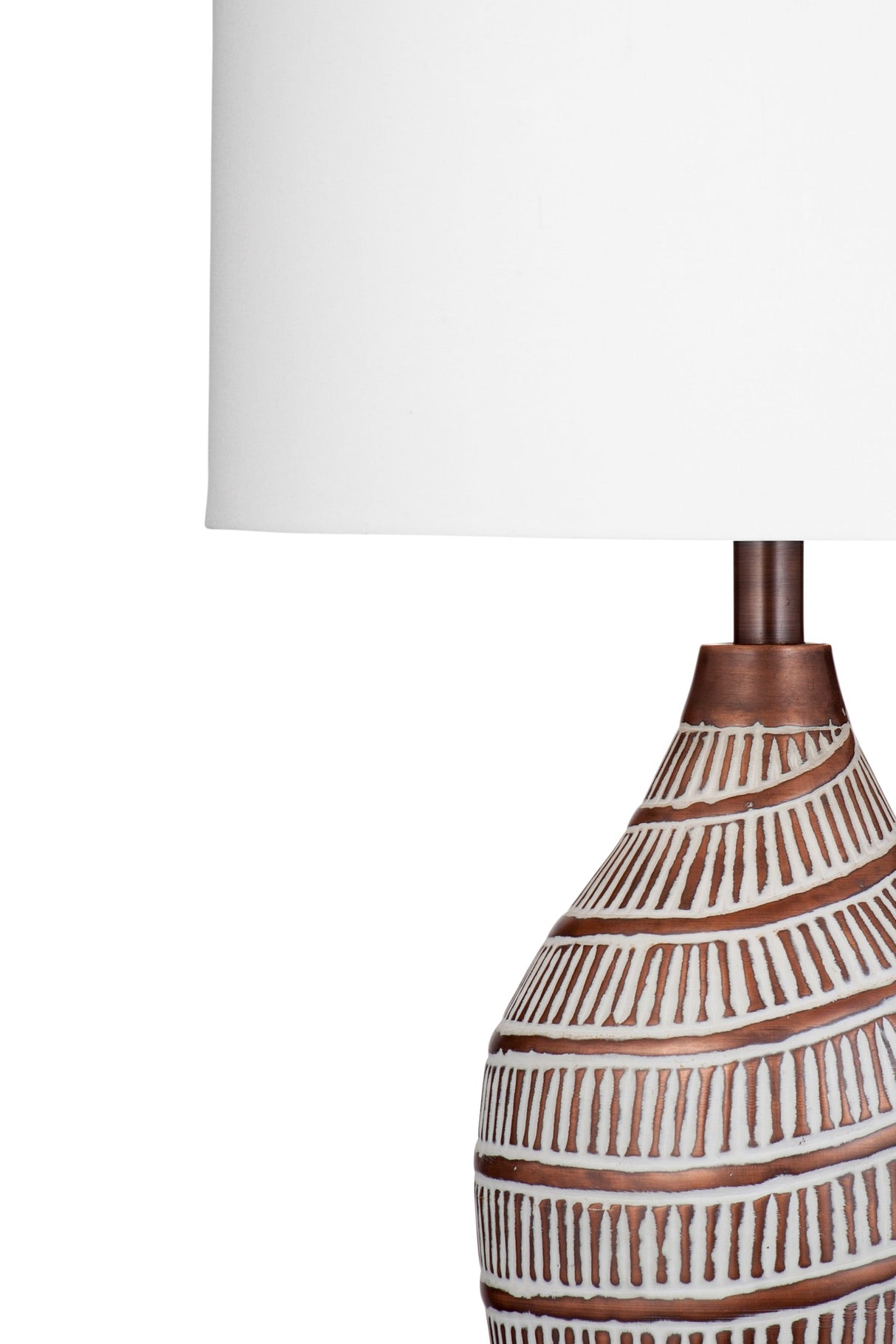 Santa - Cruz Table Lamp - Light Brown / White