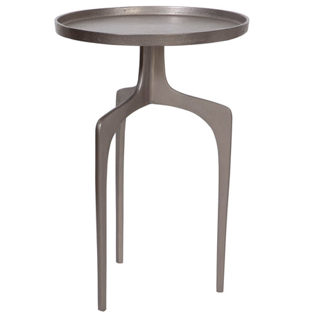 Accent Table - Textured Nickel