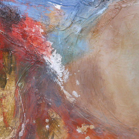 Summer Sunset - Abstract Art - Red