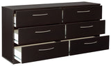 Finch - Six Drawer Dresser - Black