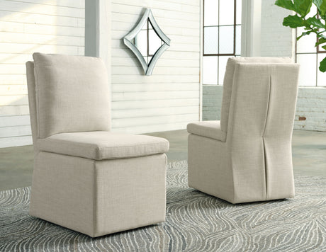 Krystanza - Dining UPH Side Chair (Set of 2) - Oatmeal