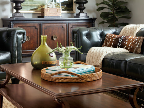Charleston - Rectangle Cocktail Table - Brown, Dark